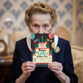 Invitation 100e anniversaire fête 100 ans fête