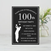 Invitation 100e Anniversaire Golf Black Par Adult Golf (Debout devant)