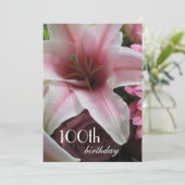 Invitation 100e anniversaire - Lily rose (Debout devant)