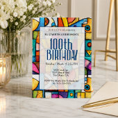 Invitation 100e anniversaire Moderne Cubiste