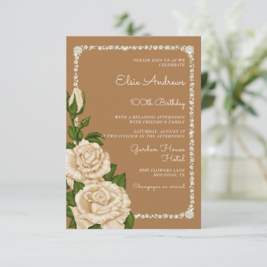 Invitation 100e anniversaire Rose du centenaire (Debout devant)