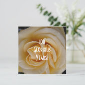 Invitation 100e anniversaire - Rose jaune (Debout devant)