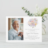 Invitation 100e anniversaire Surprise Party Flower Bouquet (Debout devant)