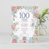 Invitation 100e fête d'anniversaire, Rouge Blanc & Bleu, 4 ju (Debout devant)