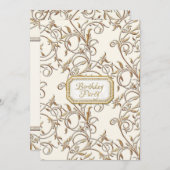 Invitation 100e Fête Glamour d'Hollywood Régence Centième (Devant / Derrière)