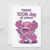 Invitation 100e jour d'école (Devant)