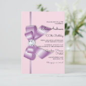 Invitation 100ème Joyau Centenaire Noeud et Ruban d'Anniversa (Debout devant)