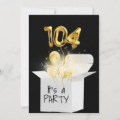 Invitation 104e Anniversaire Ballons d'Or En Boîte Blanche (Devant)