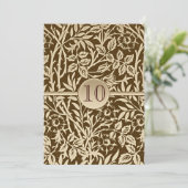 Invitation 10 ans d'anniversaire design vintage (Debout devant)