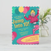 Invitation 10 filles de la Trampoline 10e anniversaire (Debout devant)