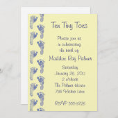 Invitation 10 minuscules orteils (Devant / Derrière)