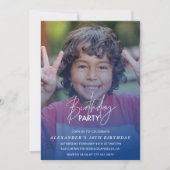 Invitation 10e anniversaire Anniversaire fête Photo boy (Devant)