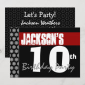 Invitation 10e anniversaire de la fête des Noirs et Blanches  (Devant / Derrière)