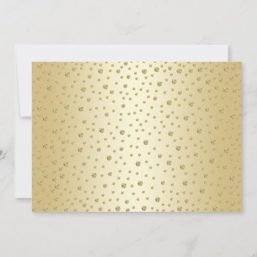 Invitation 10e anniversaire de Mariage avec photo - Or (Dos)