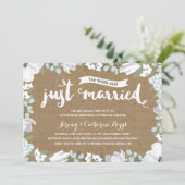 Invitation 10e anniversaire de mariage Rustic Floral (Debout devant)