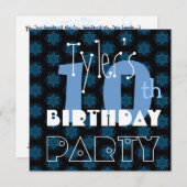 Invitation 10e anniversaire des Blue Stars Y112 (Devant / Derrière)