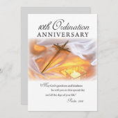 Invitation 10e anniversaire d'Ordination, Cross Ca (Devant / Derrière)