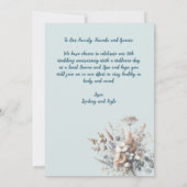 Invitation 10e anniversaire du Mariage Spa Wellness Invitatio (Dos)