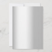 Invitation 10e anniversaire mariage de la verdure fleurie arg (Dos)