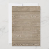 Invitation 10e anniversaire Mariage Dentelle Vintage en bois  (Dos)