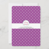 Invitation 10e anniversaire Paix à un chiffre (Dos)