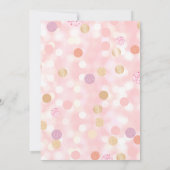 Invitation 10e Anniversaire Violet Rose Or (Dos)