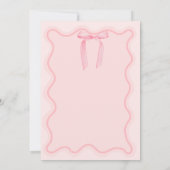 Invitation 10e Dusty Pink Bows Anniversaire Princesse (Dos)