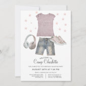 Invitation 10ème Anniversaire Fête de Glamping Sous Les Stars (Devant)