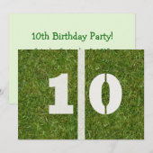 Invitation 10ème Fête d'anniversaire ! (Devant / Derrière)
