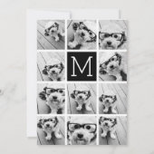 Invitation 11 Photo Instagram Collage Anniversaire (Dos)