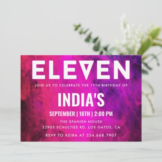 Invitation 11e anniversaire de Pink Neon (Debout devant)