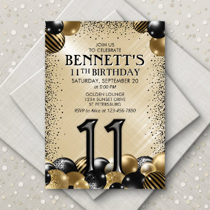 Invitation 11e anniversaire des ballons d'or noir