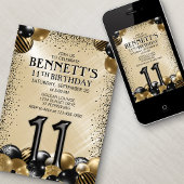 Invitation 11e anniversaire des ballons d'or noir