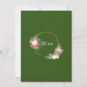 Invitation 11e anniversaire Mariage d'acier Rose Gold Frame (Dos)