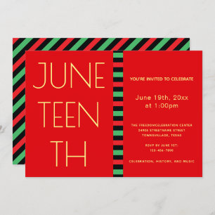 Invitation 11ème Fête de la Liberté Rouge Jaune