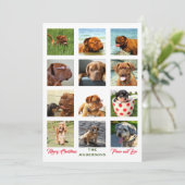 Invitation 12 Image incroyable Famille de Noël Collage (Debout devant)