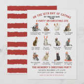 Invitation 12 Jour de Noël (Devant / Derrière)