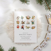 Invitation 12 Jours de Noël Fête