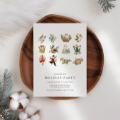 Invitation 12 Jours de Noël Fête