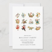 Invitation 12 Jours de Noël Fête (Devant)