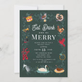 Invitation 12 Jours de Noël Fête (Devant)