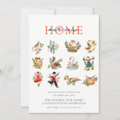 Invitation 12 Jours de Noël Fête de l'échauffement (Devant)