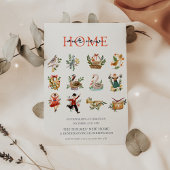 Invitation 12 Jours de Noël Fête de l'échauffement