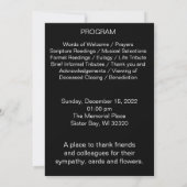 Invitation 12 Photo Collage Forever Loved Funeral Program (Dos)