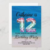 Invitation 12e anniversaire (Devant / Derrière)