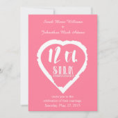 Invitation 12e anniversaire de mariage soie traditionnel (Devant)