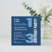 Invitation 13e Ado Anniversaire de la Marine moderne Blue Sta (Debout devant)