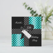 Invitation 13e anniversaire de fête adolescentes (Debout devant)