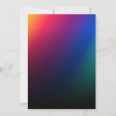 Invitation 13e anniversaire moderne (Dos)