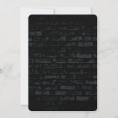 Invitation 13e anniversaire Neon Llow Sign on Brick Wall (Dos)